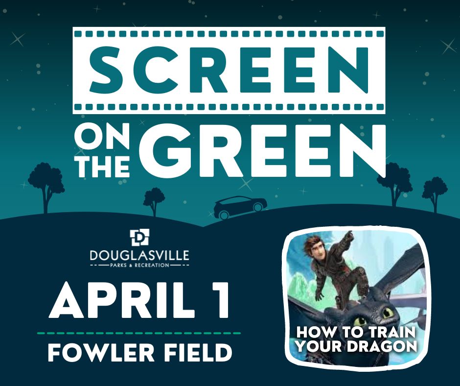 Join Hiccup and the gang as they learn the mysterious ways of dragons! 🐉

Screen on the Green is back!

This event is complimentary and open to the public. The movie will begin at dusk but you can grab your spot as early as 7:00 PM.

📅 April 1
📍 Fowler Field Park 

#DVilleGA