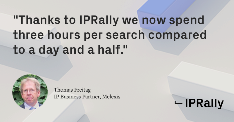 IPRally's tweet photo. Are your patentability processes more time-consuming than they should be? Melexis cut their time spent on patentability studies by 75% by utilizing IPRally's graph technology. Read the case study here.
 #patentsearch #ai  #patentability #priorart #casestudy
