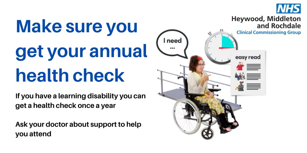 NHS HMR CCG on Twitter "If you have a learning disability you can get