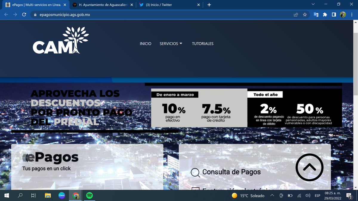 israroq's tweet photo. Estimado Alcalde @LeoMontanezC , con la sorpresa que cambiaron los descuentos del pago de predial desde hace unos días... en radio y en su propio boletín #10324 mencionan 10% + 2% pagando en efectivo. https://t.co/6XIBCYafvL
