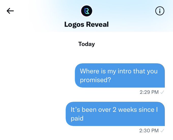 truth_luke7's tweet photo. @kelcitotv Do not dm! He’s scammed me out of 2 intros already beware! @logosreveal https://t.co/zgP3FxKYi5
