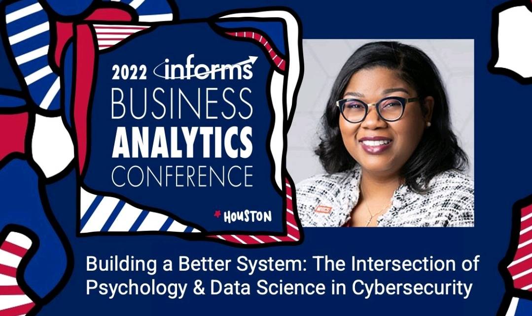 ADBurciaga's tweet photo. #CyberAnalytics making a splash at @INFORMS Business Analytics Conference, April 3-5 in Houston. See Shayla Treadwell ECS present on "Building a Better System: The Intersection of Psychology & Data Science in Cybersecurity" https://t.co/RntZJKLmcB
#AI #ML #Analytics #DataScience https://t.co/F2vpE9KeC1