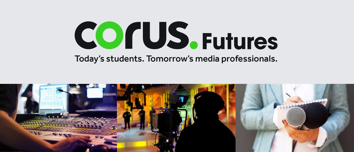 CorusPR's tweet image. Launched today - corus.Futures, our flagship scholarship program providing tuition fee assistance, paid internship &amp;amp; mentorship opportunities for final yr students from underrepresented communities pursuing post-secondary education in radio &amp;amp; TV
Apply now: bit.ly/3Nu4kVa