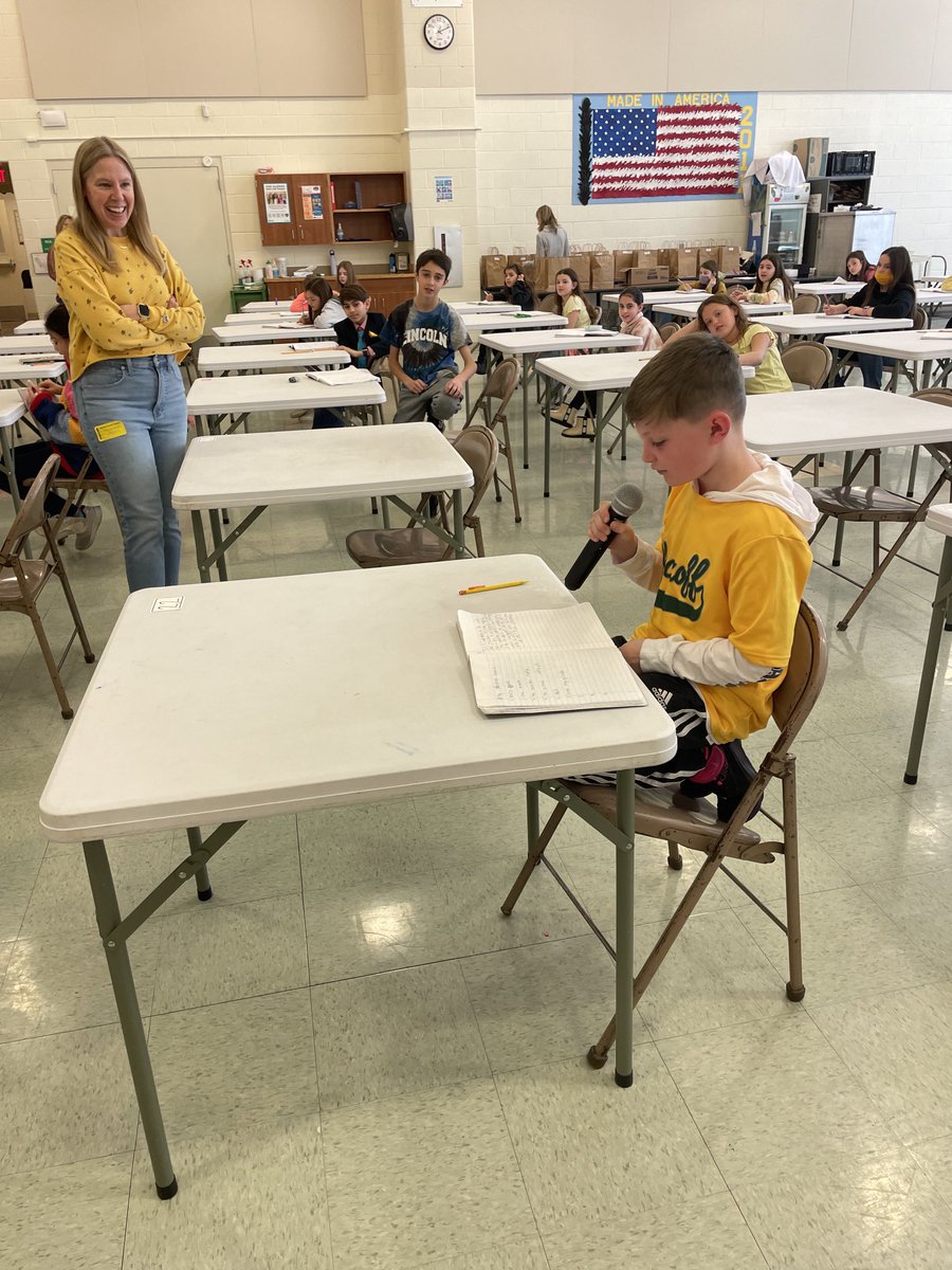 4MrsRussell's tweet photo. So much fun developing characters and creating settings with Stacy McAnulty. Thank you Mrs. Husstege and the Lincoln School PTA for bringing Stacey back to Lincoln. https://t.co/C3VsPfblL5