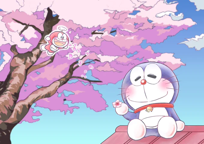【再掲】
桜とドラえもん 