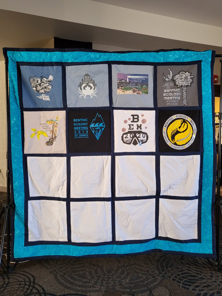 50 years of meetings, captured in these beautiful quilts hanging in the ballroom!