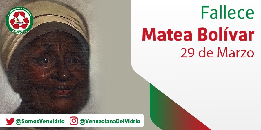 Matea Bolívar es el símbolo de la venezolanas luchadoras, amorosas y pacientes, que con cariño se entregan a su familia. Ella fue la niñera de Simón Bolívar y su primera maestra. 
Hoy recordamos su siembra y el papel determinante en la vida del futuro Libertador de América.