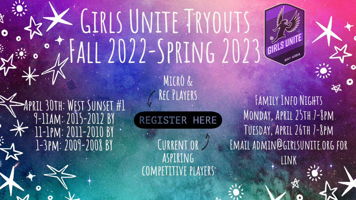 GirlsUniteSF's tweet photo. Join Girls Unite for 2022-23 soccer seasons! Go to https://t.co/Wx8IDH8XAb for more info. https://t.co/UpCyNvX8sV