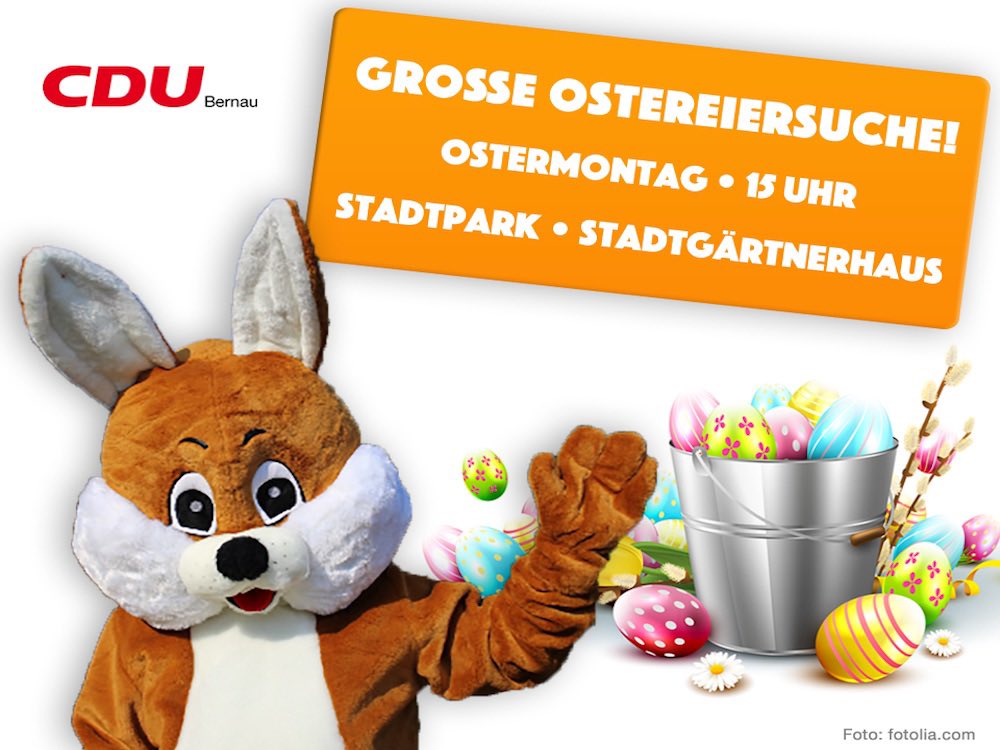 DanielSauer73's tweet photo. Der Osterhase und wir laden Bernauer Familien zum Großen Ostergewusel am Ostermontag, 18. April 2022, i d Stadtpark. 200 grüne Ostereier sind i Park versteckt u können am Stadtgärtnerhaus für einen süßen Ostergruß getauscht werden.
#ostern #bernau #osterhase #stadtpark #familie https://t.co/Pkfm1VVsOY