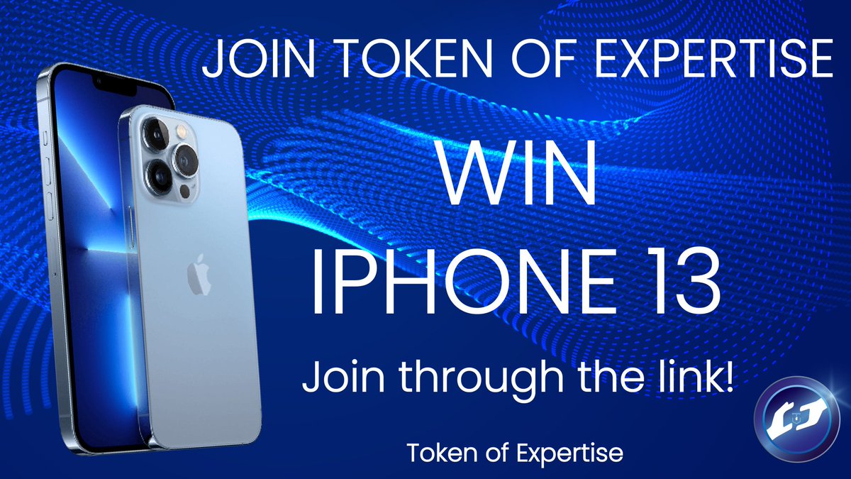 TheCronicleNews's tweet photo. Less than three days left to win! 👀

Why not you? 😊

Win a FREE iPhone 13 from Token of Expertise!

✅Follow @TokenExpertise 
✅RT this post

It’s easy &amp; free to submit your entry, just click the link below 👇

📌 https://t.co/CxRHipmw1X

#crofam  #cro  #CronosChainNews #Cronos https://t.co/nxBh7RKsvJ