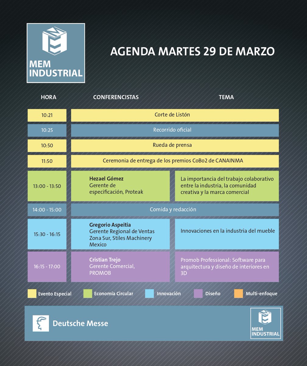 MEM_Industrial's tweet photo. ¡Hoy comienza #MEM2022! 

A continuación encontrarás el programa de conferencias de hoy 29 de marzo 👇

Para comenzar el día, acompáñanos en el corte de listón✂️

Nos vemos en Centro Citibanamex. 🏃‍♂️🏃‍♀️ https://t.co/lxuBqXxMHu