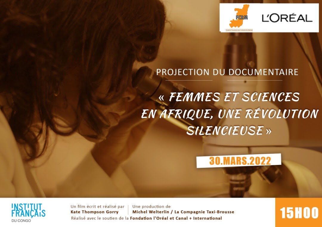 FCRM76255905's tweet photo. Projection du film documentaire : Femmes et Sciences en Afrique, Une Révolution Silencieuse. https://t.co/PYoQR3mrEE https://t.co/HUC0tmJuel