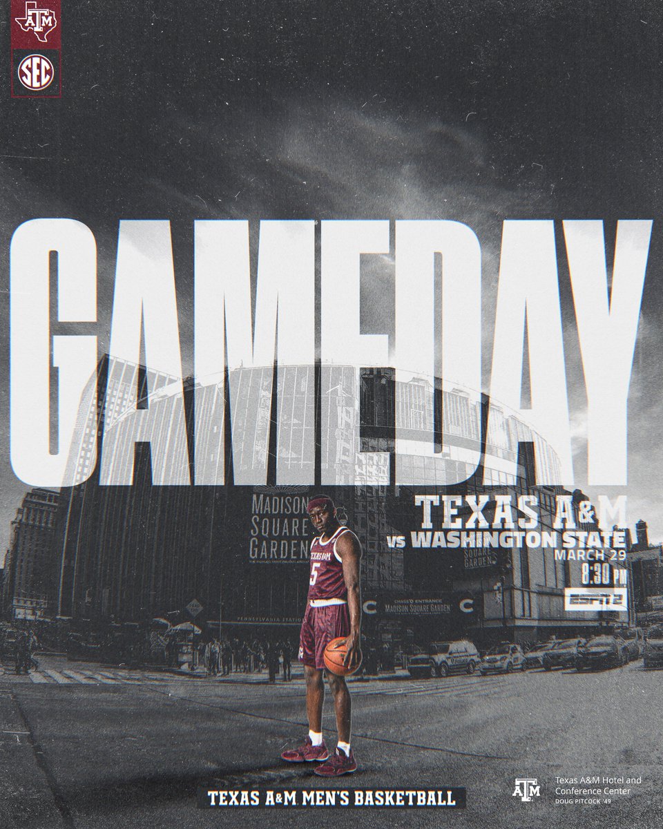 aggiembk's tweet photo. Still playing, still fighting. 🥊 

𝐍𝐈𝐓 𝐒𝐞𝐦𝐢𝐟𝐢𝐧𝐚𝐥
🏀 vs Washington State
📍 @TheGarden | 8:30 p.m. CT
📺 ESPN2 » https://t.co/zgFdGv8nw3
👂 https://t.co/4cIttNWGKB
🔢 https://t.co/W18jd9otBf
📻 B/CS: 1620 AM/94.5 FM https://t.co/tRXS4GDlMo