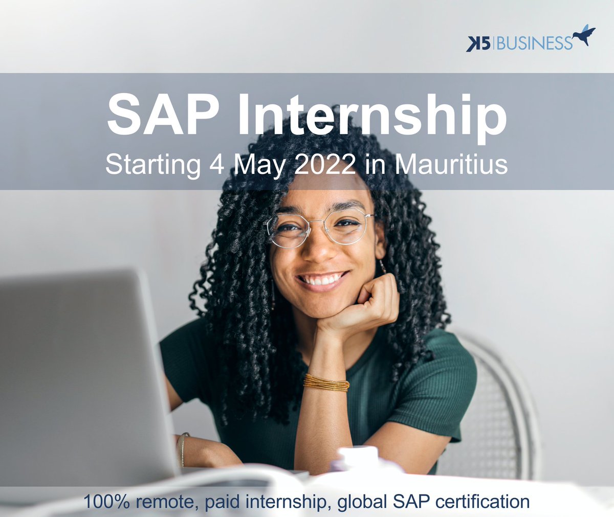 We're hiring 15 Mauritian interns for an SAP Internship starting 4 May 2022 - Find out more at bit.ly/3x2mTu3

#mauritiusjobs #mauritius #internship #internship2022 #sapinternship #SAP