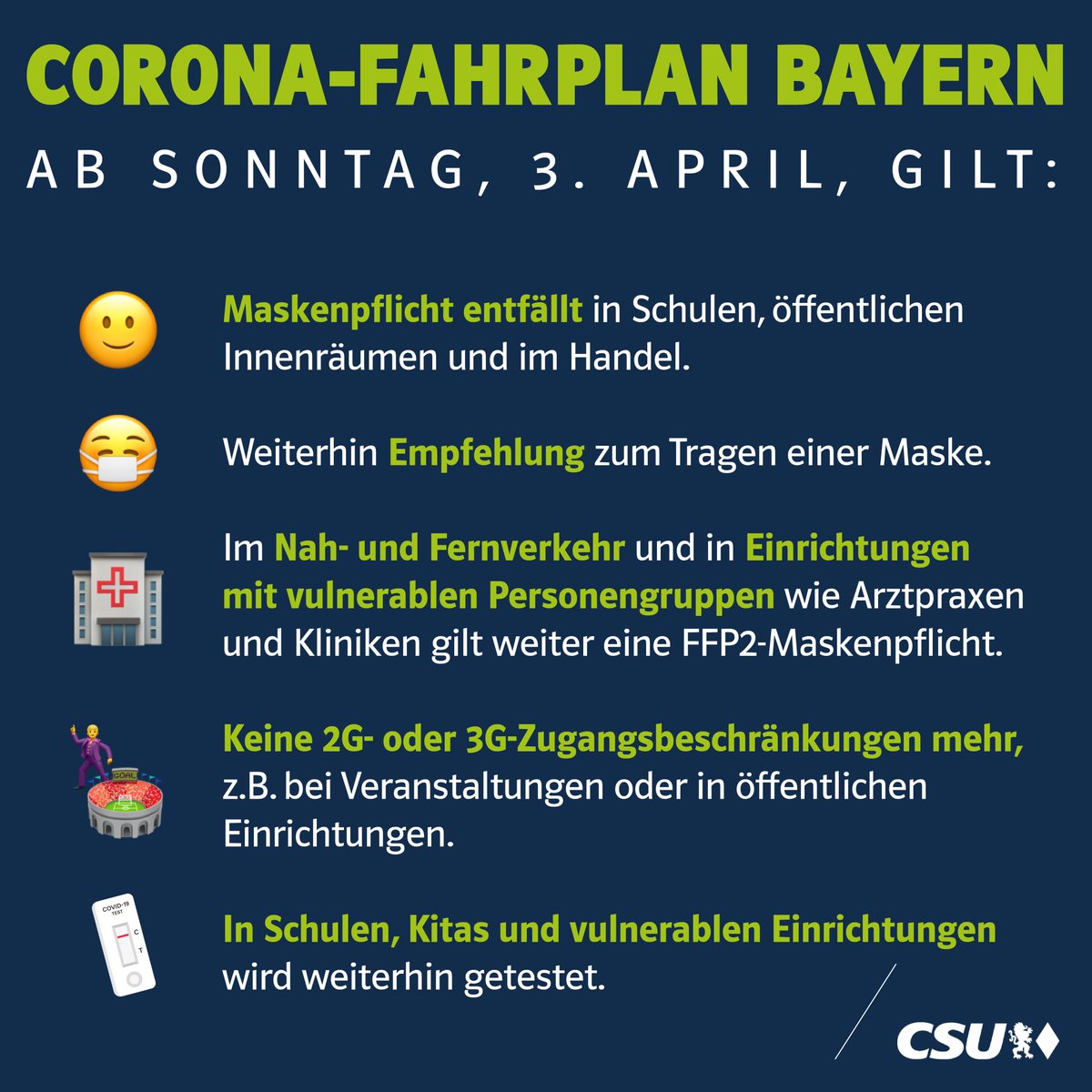 Wir setzen bei #Corona auf die Balance aus Vorsicht und Normalität.