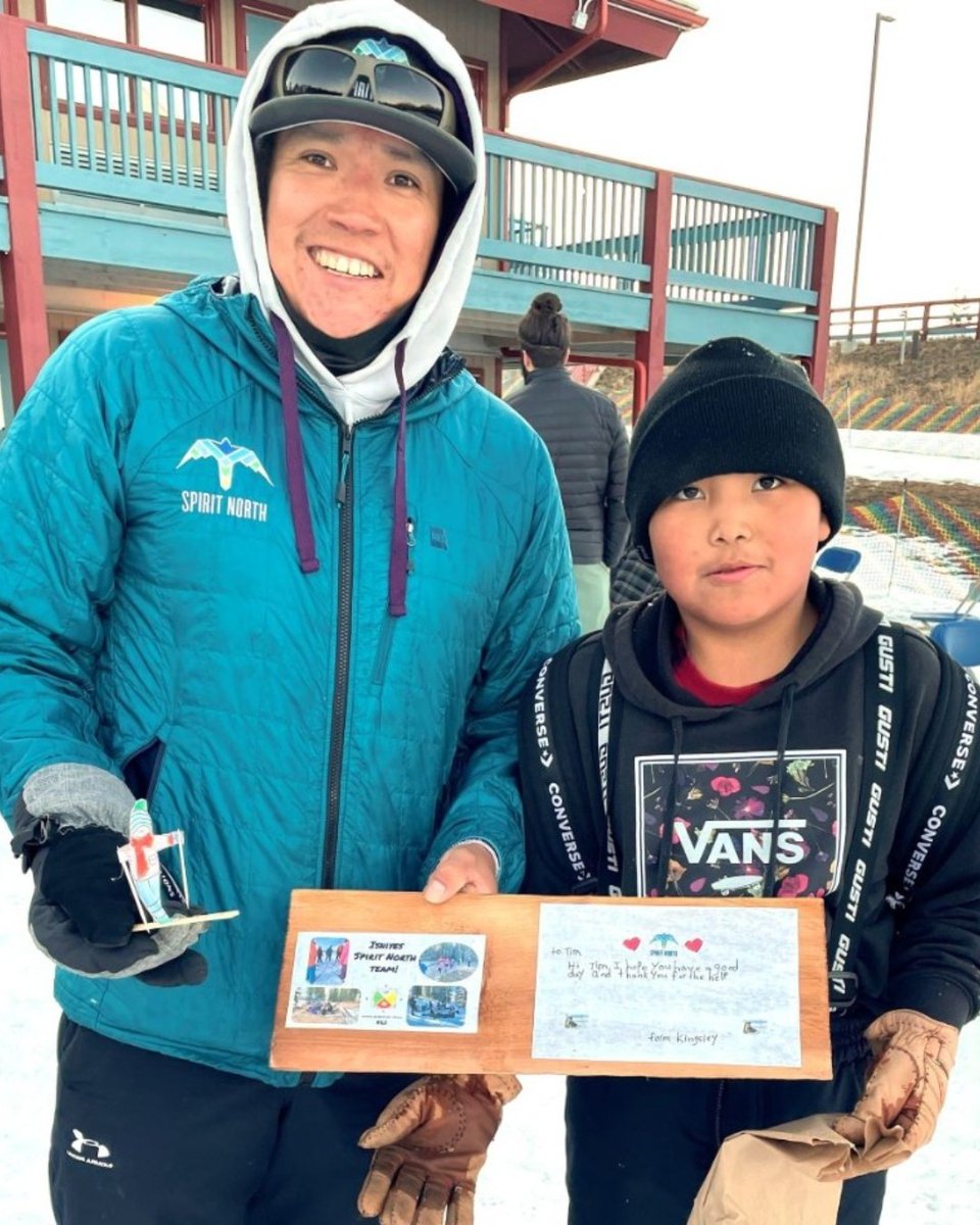 spiritnorthxc's tweet photo. Thanks Coach!

Did we mention how much we love our leaders? Turns out we're not alone!

Students from Stoney Nakoda present special gifts of thanks to their Spirit North leaders at the annual winter wind-up and family night celebration. 

💜💜

#leadership #community #family https://t.co/OW7rf0GEqY