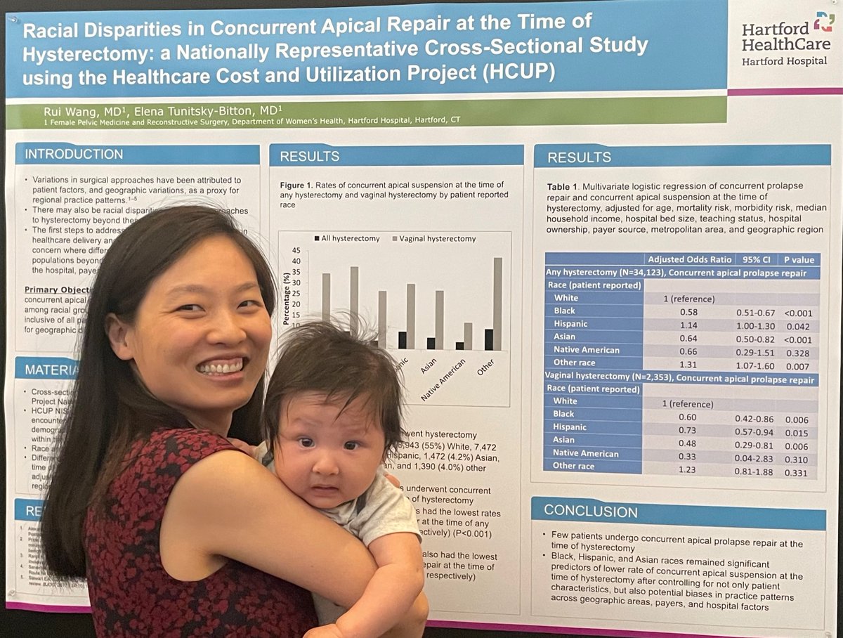 elenatunib's tweet photo. Our superstar @RuiWang42 
@HartfordHUrogyn @GynSurgery https://t.co/VdrLfkfmCE