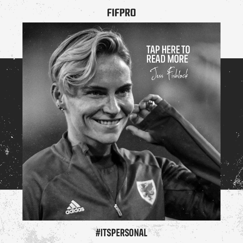 FIFPRO's tweet photo. 🗣 “Being comfortable in yourself is the biggest challenge, and it is a really long process.”

✍️ @JessFishlock

By sharing her story, Jess hopes to leave the game more inclusive than she found it.

#ItsPersonal