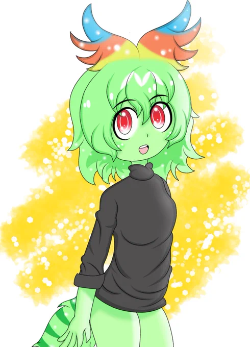 #指で描いたイラストを載せるといい事があるかもしれないし無いかもしれない僕のペンはずっと指でした 