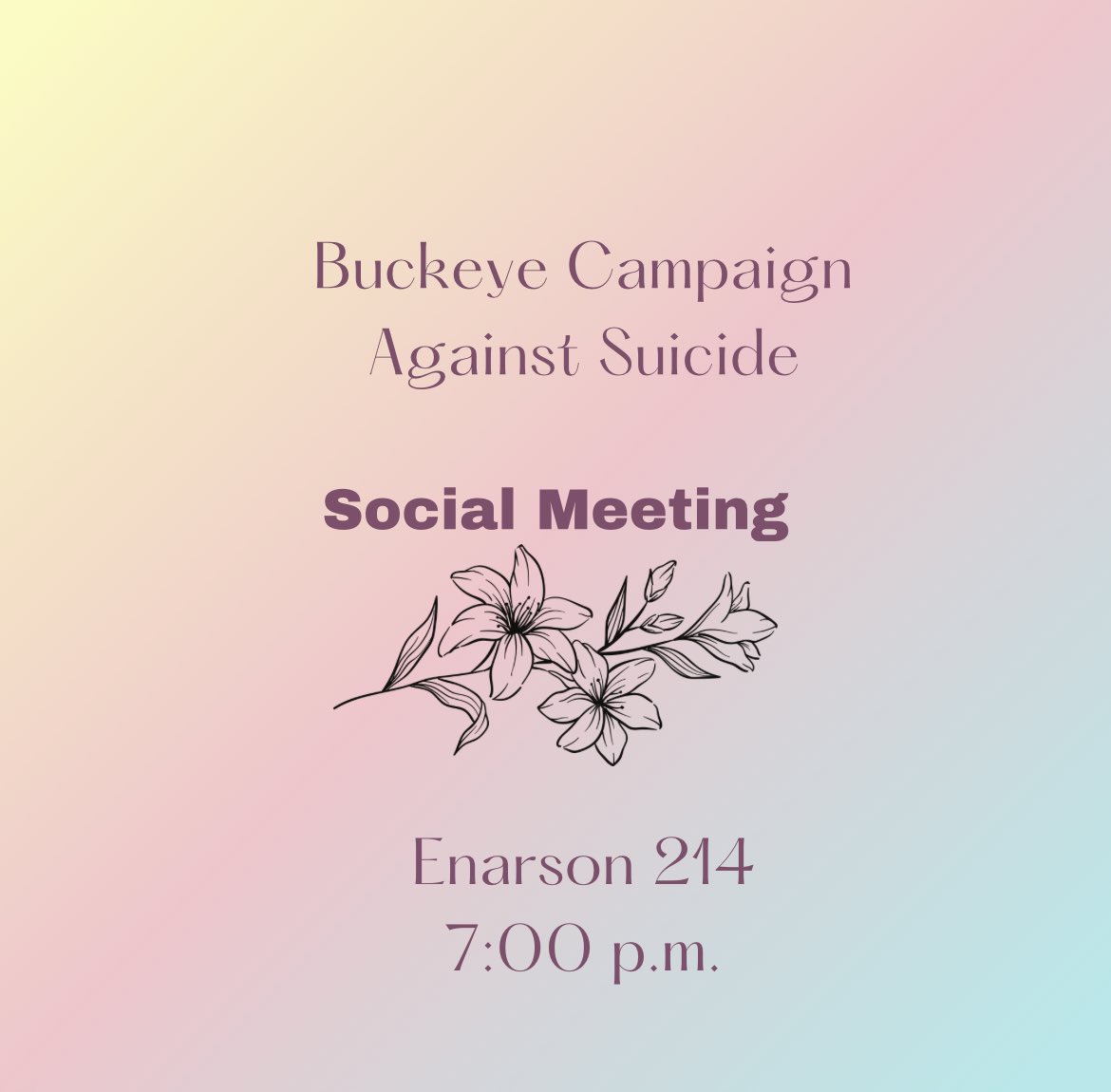 Buckeye Campaign Against Suicide (BCAS) tweet media