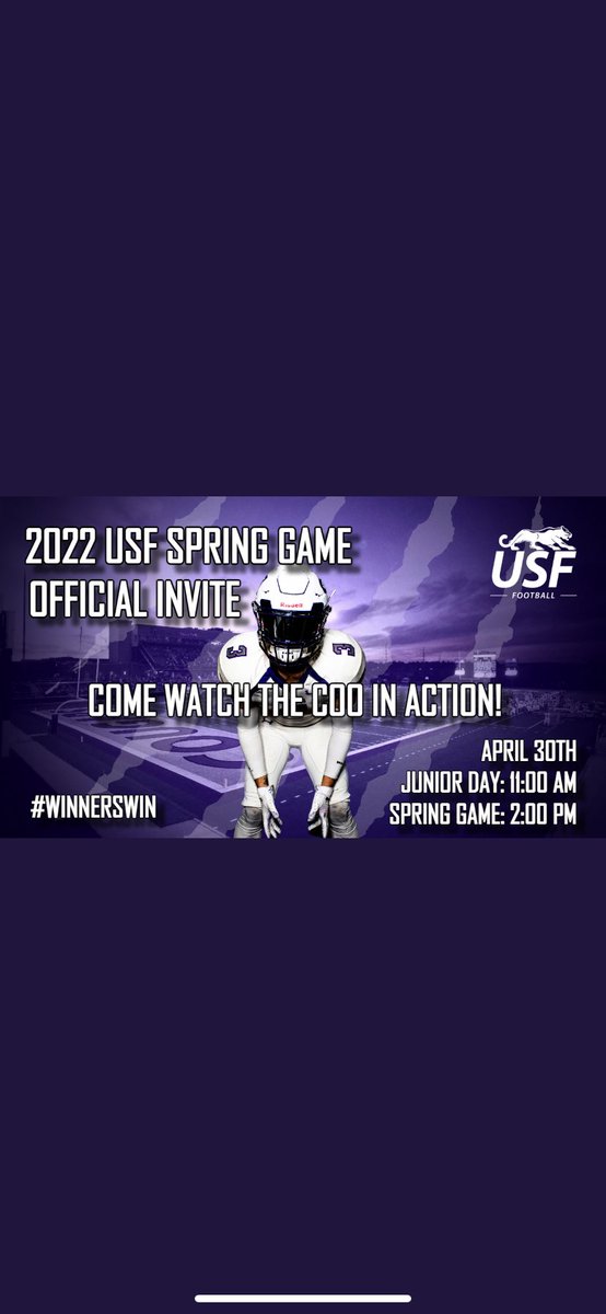 Thanks @USFCooFootball for the spring game day invite <a href="/CoachNickleson/">Jaren Nickleson</a> <a href="/CoachSchneeman/">Derek Schneeman</a> <a href="/dekalb_football/">DeKalb Football</a>
