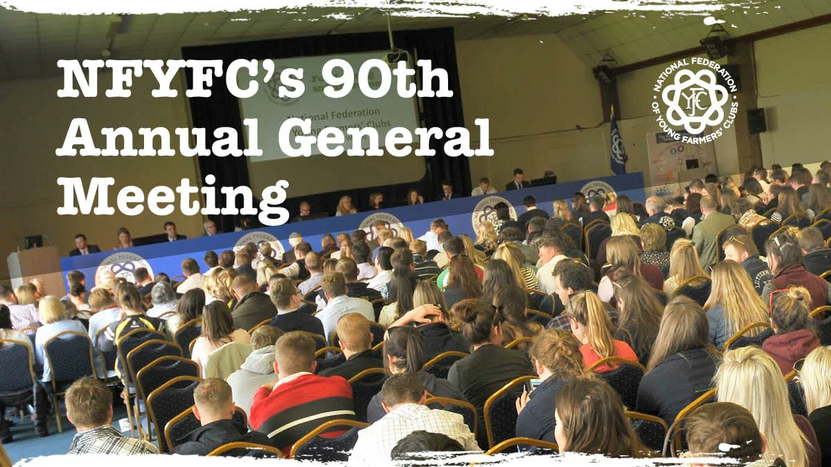 NFYFC's tweet photo. NFYFC's final agenda for its 90th Annual General Meeting on 24 April has been published and is available to view online 👉 https://t.co/vqKiXKacN2

#YoungFarmers https://t.co/aSbJxYu1h3