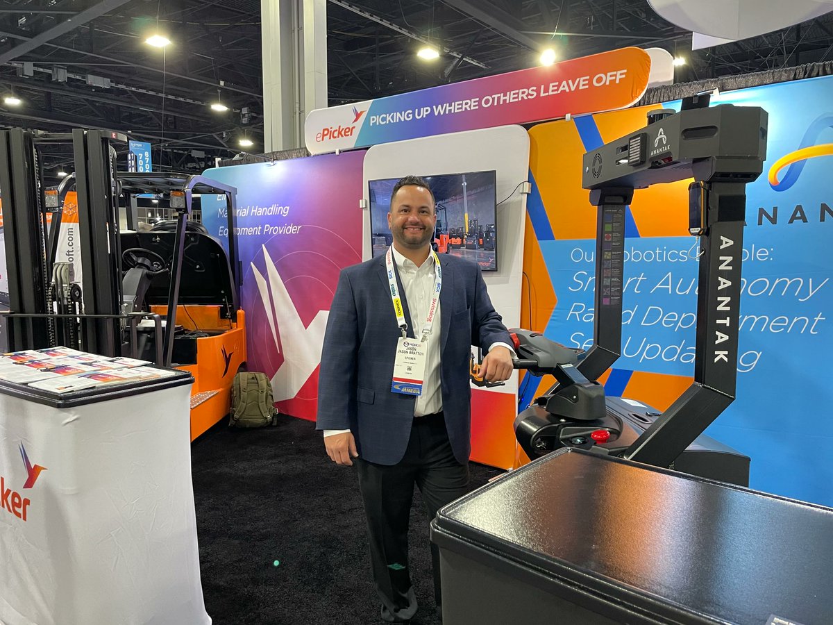 ePickerLifts's tweet image. Day two of #MODEX2022 is in full swing. Come by booth C7294 to see our autonomous pallet mover and learn about all the solutions ePicker has to keep you moving. #ePicker