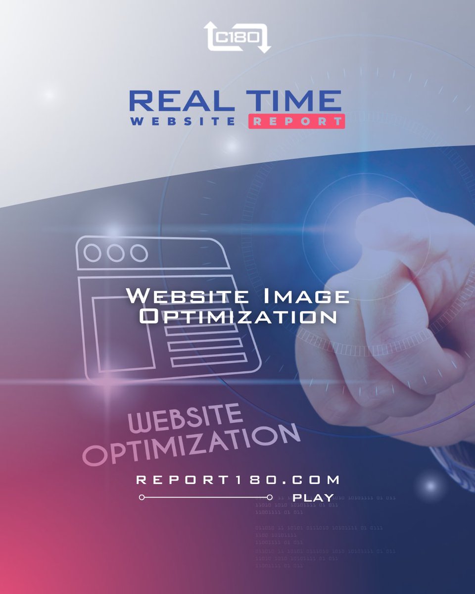 Campaign180's tweet image. Large images slows down your pages. You can solve this by optimizing your images. How to do it? Run a report here at report180.com see files that slowing page load times and reduce the size with online tools like tinypng.
#report180 #r180 #webreport