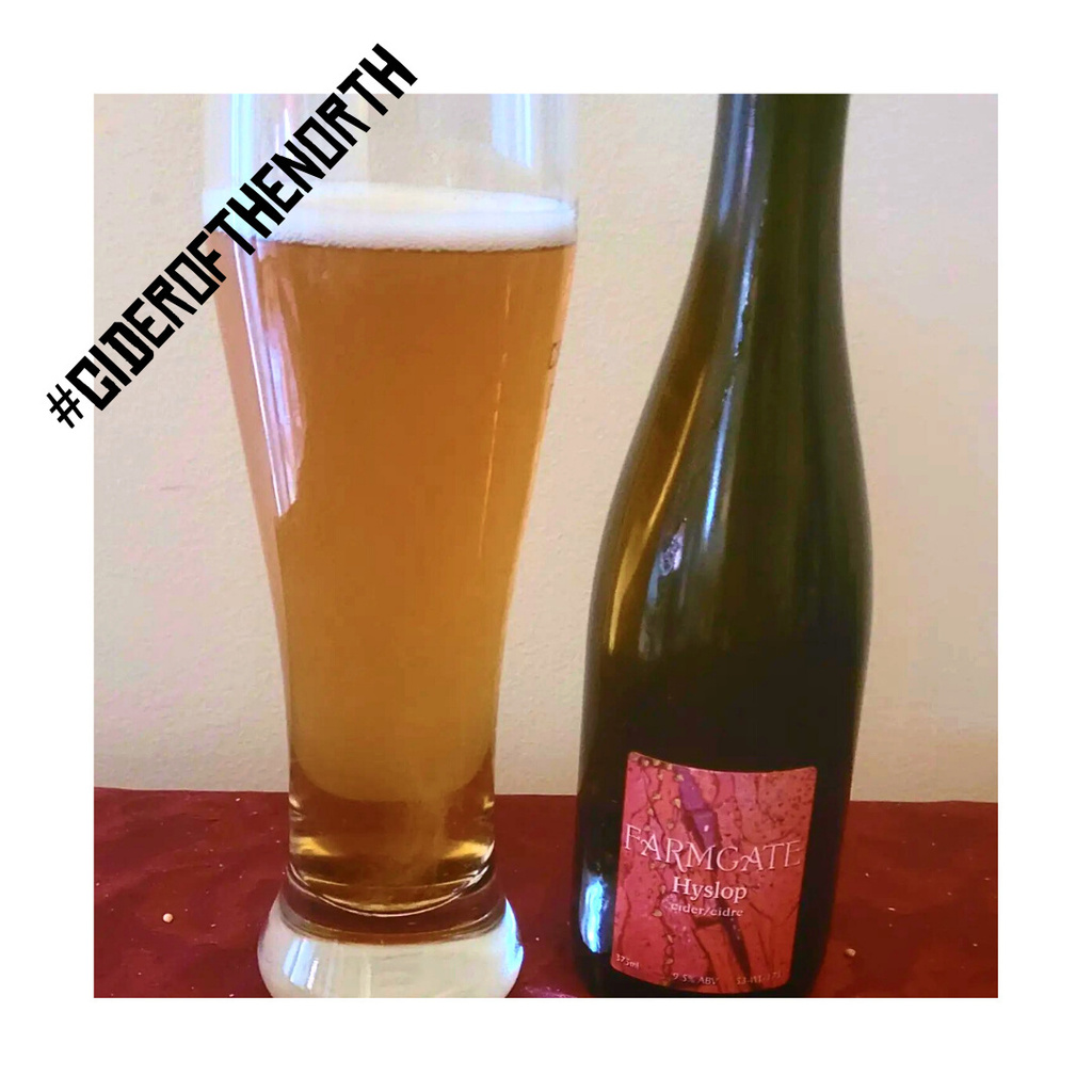 Today's #ciderofthenorth is from <a href="/ciderqueenbee/">Cider with Rebecca</a> who says " <a href="/farmgatecider/">Farmgate Cider</a> Hyslop cider is made from crabappbles. This lends to a unique cider with a tart flavour I really enjoyed."
.
.
.
#Cider #CraftCider #adultbeverages #alcohol #cidre #sidra #notbeer #liquor #CanadianCide…