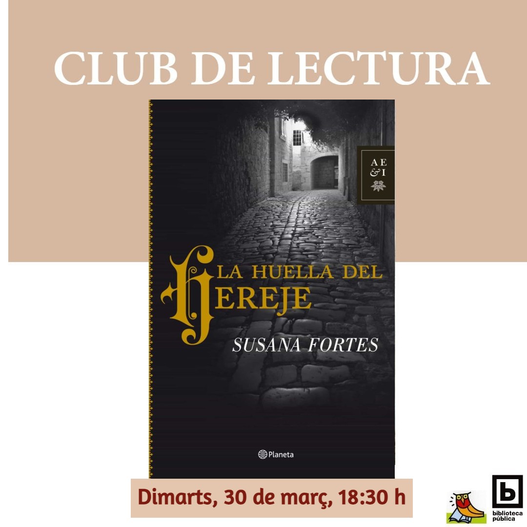 🅒🅛🅤🅑 🅓🅔 🅛🅔🅒🅣🅤🅡🅐
Recordeu que aquesta vesprada, a les 18:30 h. els serveis de préstec i devolució de la biblio se suspendran per donar pas al Club de Lectura. Es restabliran quan s'acabe la sessió.
Per a qui estiga interessat, parlarem de textos heretges,..#Alfarallig