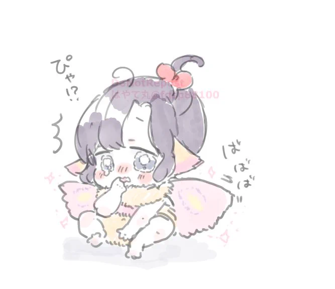 羽化したてで自分の形態を理解できてないばぶもっしぇんちゃん 
