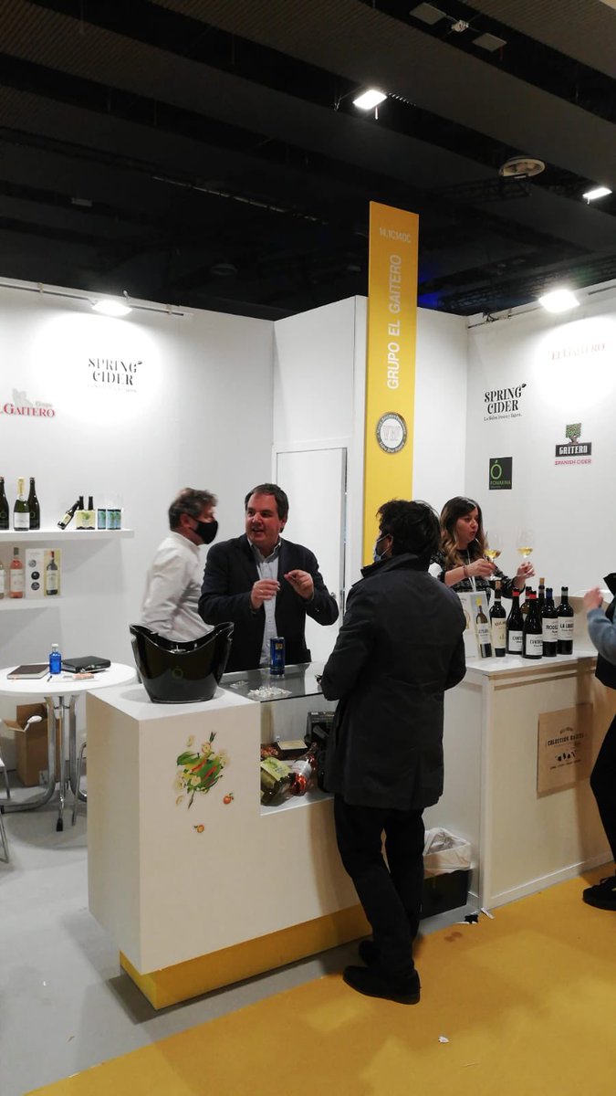 madridfusion's tweet photo. La sidra de @GrupoElGaitero llega a  #MadridFusion2022 con las mejores sidras. 🍏 ¡Acércate a catar sus elaboraciones! #SpringCider #Pomarine https://t.co/v2z7PiS9kf
