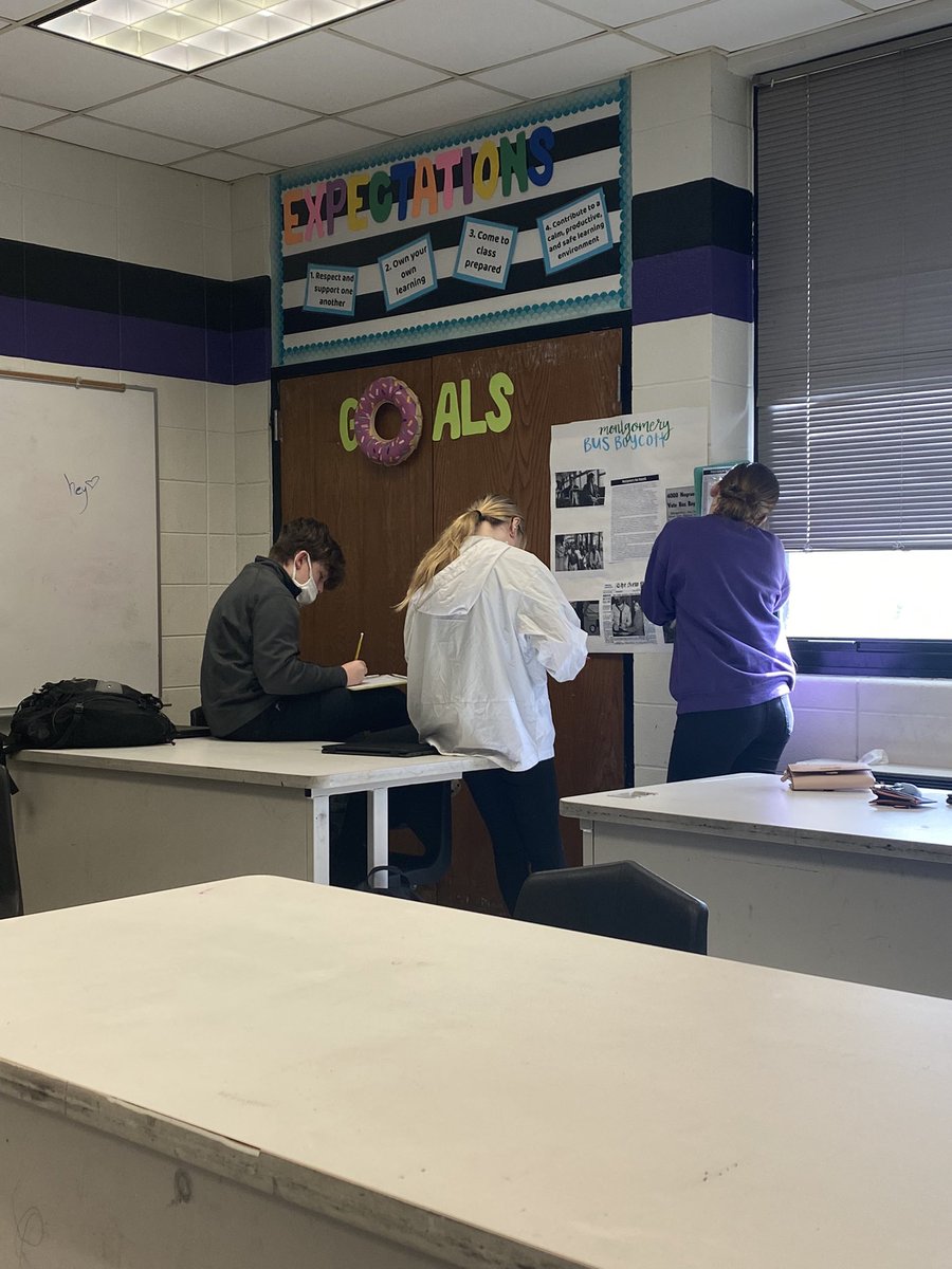 Mrs_C_MSA's tweet photo. Same to 2nd block! I’m enjoying hearing them discuss some key events of the Civil Rights movement (and “argue” over who is correct 🤣) #becauseweareWEST https://t.co/nY1pqWQqwI