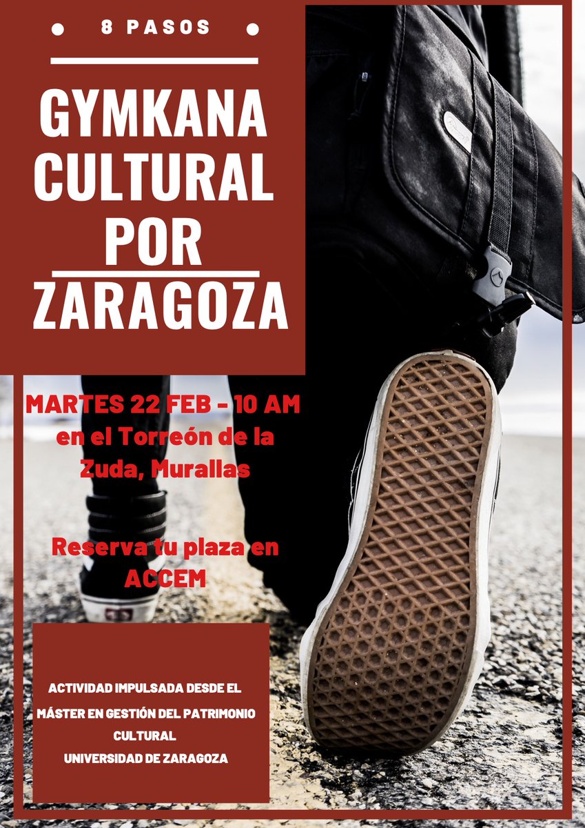 pat_scherzer's tweet photo. 8 Pasos - gymkhana cultural por Zaragoza - fue una interesante actividad realizada hace poco con participantes de ACCEM, para dar a conocer el patrimonio cultural de Zaragoza. Propuesta de difusión e inclusión impulsada desde el Máster en Gestión del Patrimonio Cultural Unizar. https://t.co/Tgwcq0j8m5