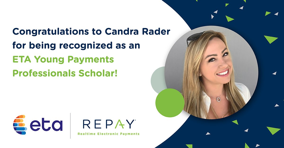 We are so proud of Candra Rader for being selected to participate in the 2022 <a href="/ElecTranAssoc/">Electronic Transactions Association (ETA)</a> Young Payments Professionals (YPP) Scholar Program.