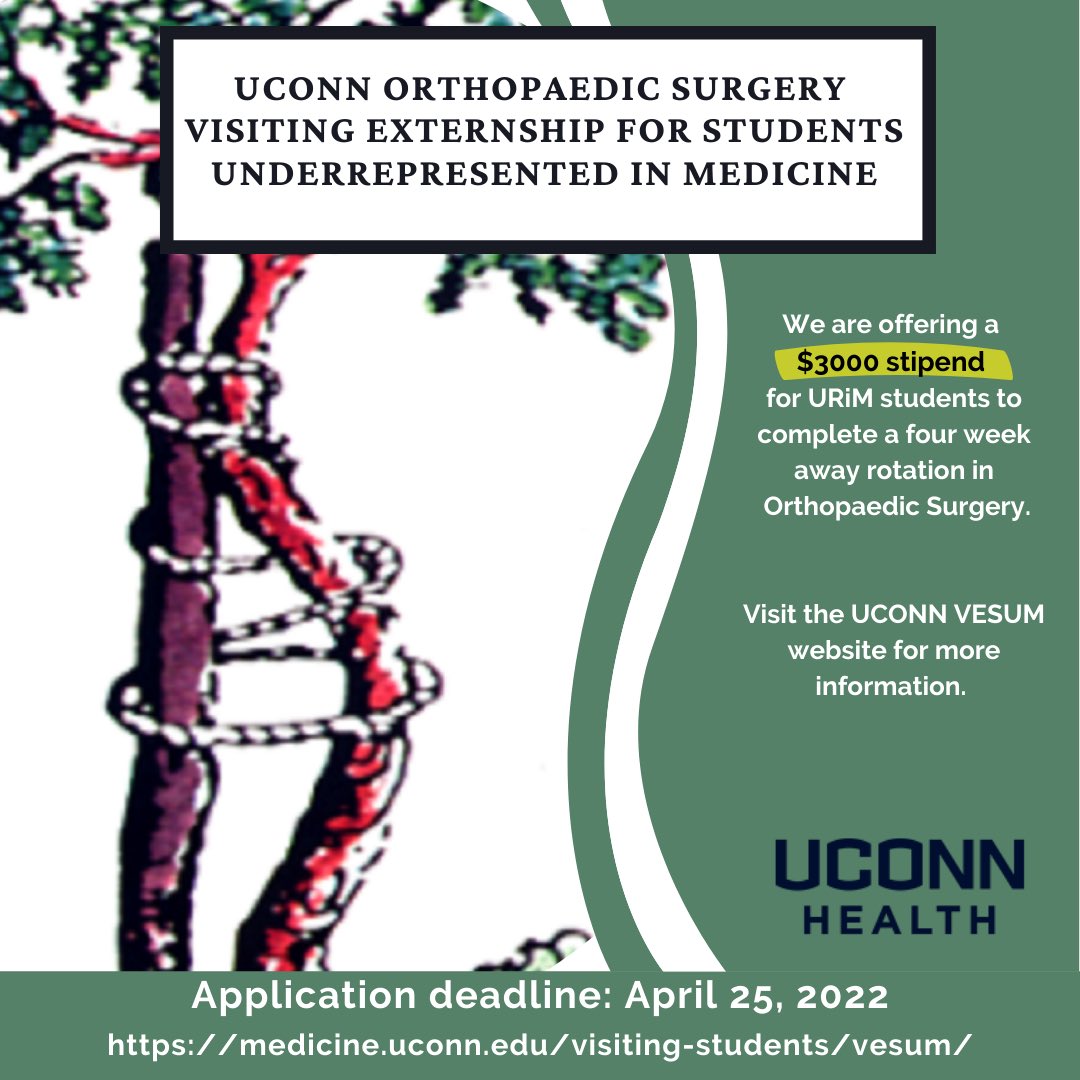 Great opportunity for MS4 URiM students interested in ortho! Would love to have you visit for a sub-I!