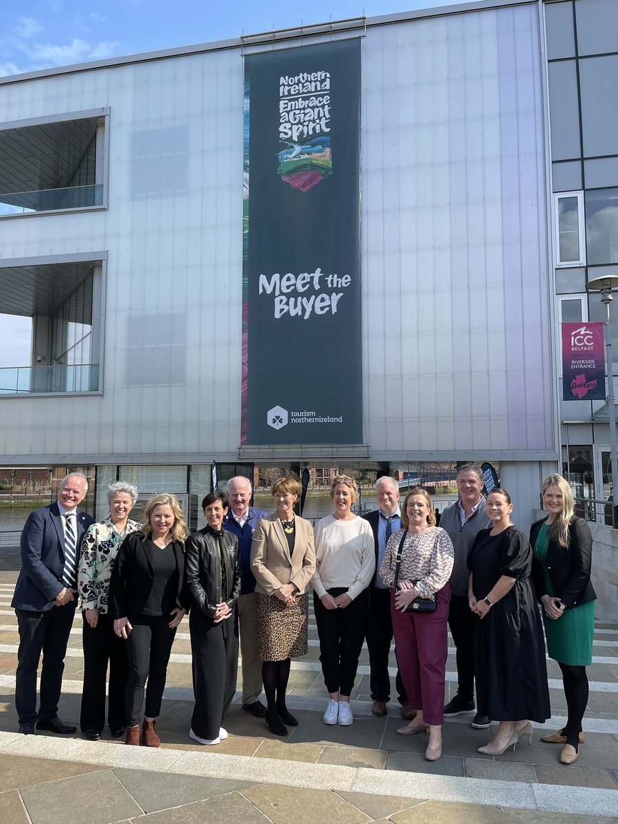 DanaJWelch1's tweet photo. Exciting to be back at #meetthebuyer workshop in Belfast. Joined by a great group of US tour operators. A real buzz around the place with 1 to 1 appointments and contracting future business. https://t.co/3HAuQjT4Ht