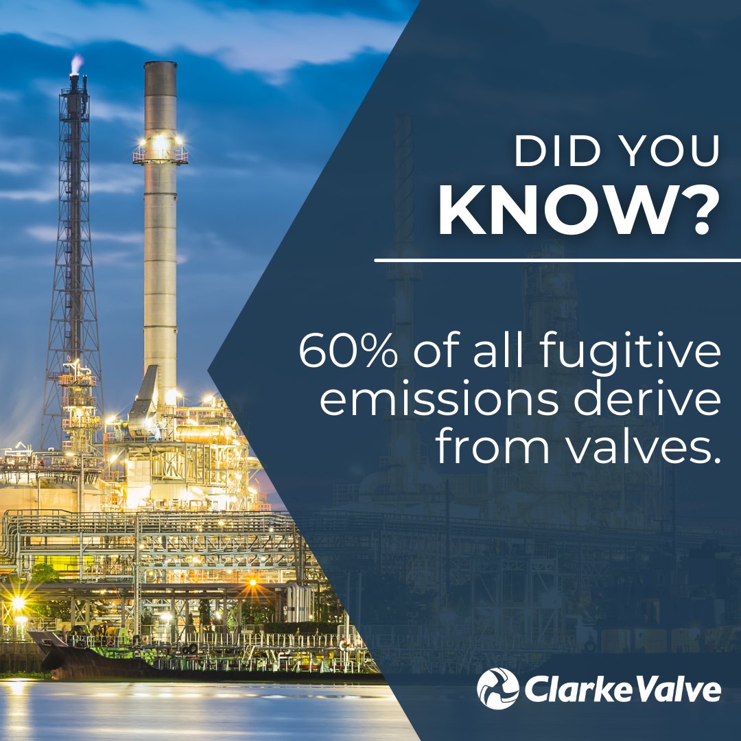 ClarkeValve's tweet photo. Take control of fugitive emissions in the field by switching out legacy globe valves for Dilating Disk™ Valves. 

#DidYouKnow #DYK #Emissions #FugitiveEmissions #GoGreen #OGCI #ClarkeValve #DilatingDiskValve #OilandGas #TakeControl https://t.co/oerBfbEIuo
