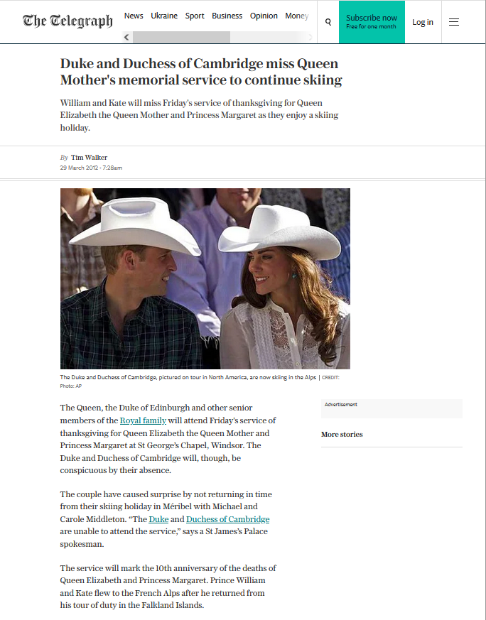snigskitchen's tweet photo. Exhibit 59A: #MemorialGate
The Daily Mail with more criticism of Harry for not attending Prince Philip's memorial service, despite a lack of resolution of the security issues involved in visiting London. Maybe he should just have gone skiing? https://t.co/RlGbKZPfWJ