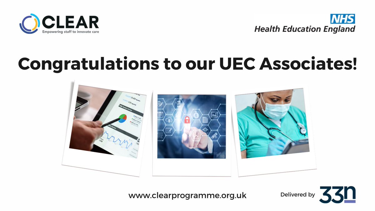 clear4care's tweet photo. A huge congratulations to all our CLEAR Associates for completing the Urgent and #Emergency #Care programme! You have all produced some great recommendations of new models of care and #workforce for your organisations – watch this space to hear more about them! 👀🎉 https://t.co/PjB8kftP0e