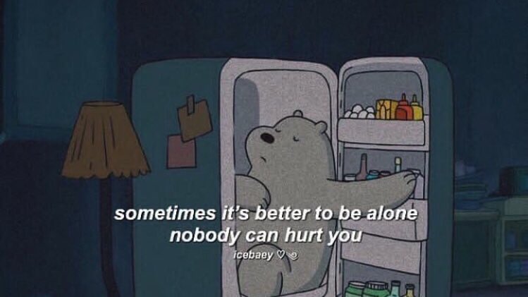 itfeelquotes's tweet photo. Sometimes it's better to be alone, nobody can hurt you.

บางครั้งอยู่คนเดียวก็ดีกว่าจริงๆ ไม่มีใครทำร้ายคุณได้ ไม่ต้องเจ็บเพราะคนอื่น https://t.co/a8lJPb42eA