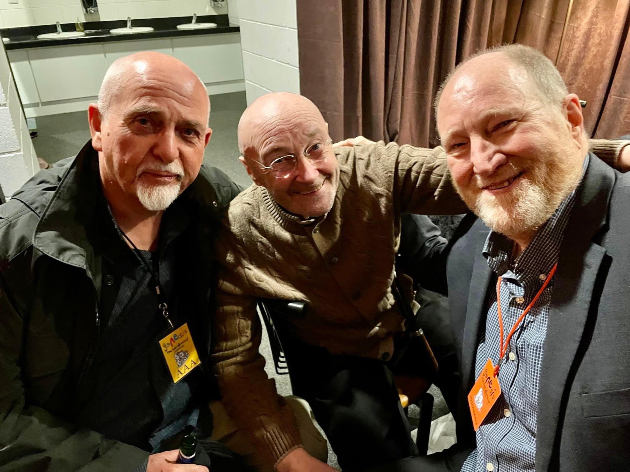 Phil (Primarily_Prog) on X: "Peter Gabriel, Phil Collins and early '70s  Genesis tour manager Richard Macphail photographed recently at the O2 Arena  in London. - photo courtesy of Maggie Cole. https://t.co/8JtyaHGFBk" /