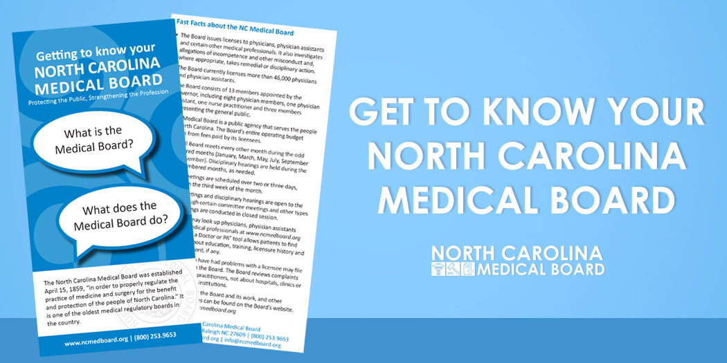 NC Medical Board on Twitter "Learn more about us with these FastFacts