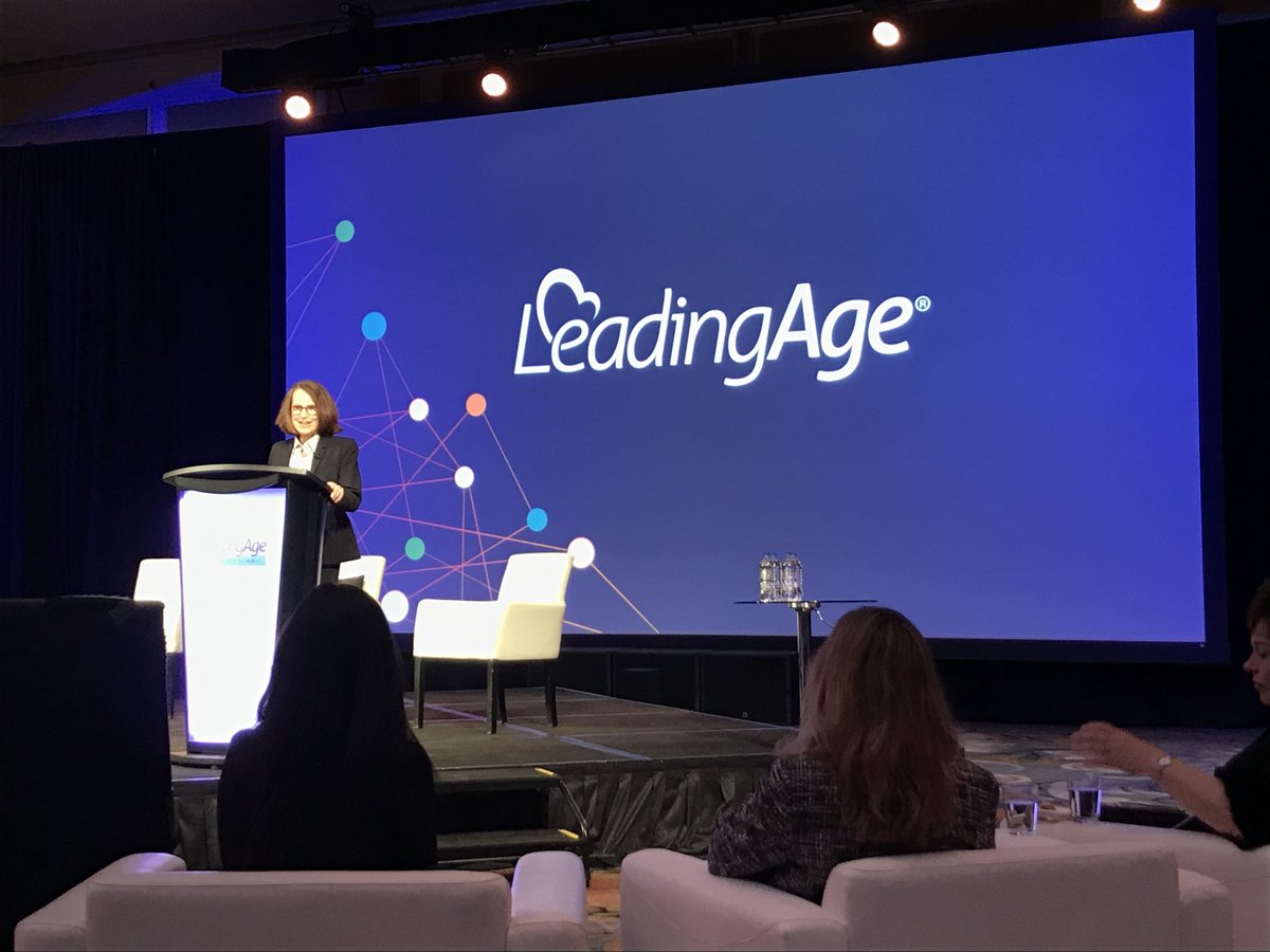 LeadingAge's tweet photo. "Our role as an advocate in Washington DC has never been more important." @SmithSloan urges members to fight for what’s right, fair for older adults. #LeadingAge22 https://t.co/j6SJIzCbkJ