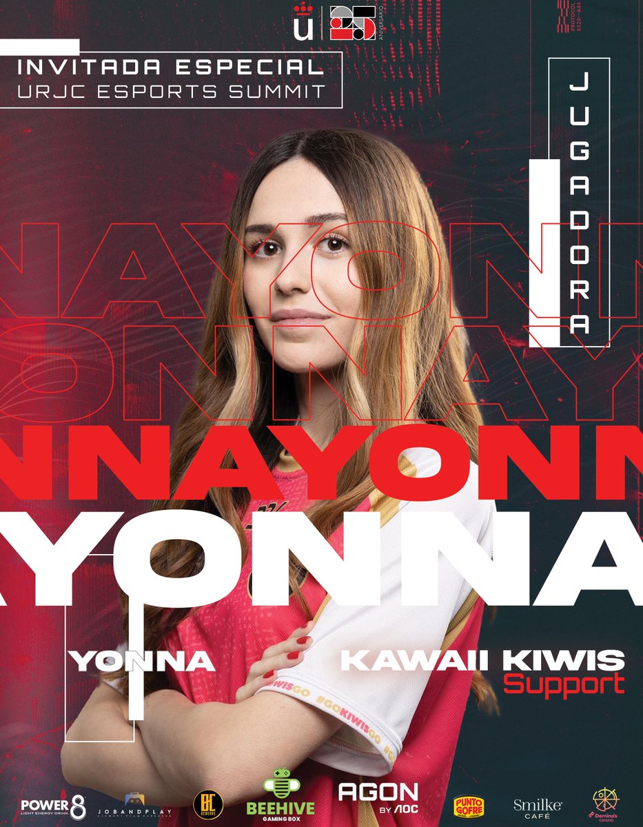 Esto es un no parar.

Nos acompañará también @yonnareiss, support para <a href="/KawaiiKiwis/">Kawaii Kiwis</a>!! 👀👀

Saca ya tus entradas totalmente gratis!!
urjcesportssummit.carrd.co