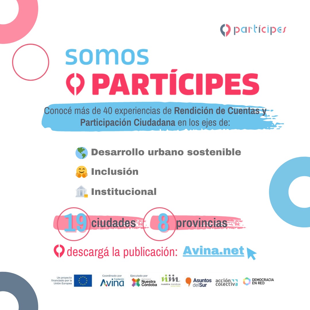 AsuntosDelSur's tweet photo. #Partícipes | Conoce más de 40 experiencias de Rendición de Cuentas, Monitoreo y Participación Ciudadana en Argentina, que realizamos junto a Unión Europea y aliados locales.
Descarga el documento completo en https://t.co/r8rcNWTeiH
#SeamosPartícipes https://t.co/6t9lI1FaRQ
