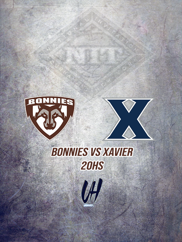 🚨 #NIT | Semifinales 🚨

⏰20:00 <a href="/Pedro_Rossi_14/">Pedro</a> 
🏀 <a href="/BonniesMBB/">Bonnies Men's Basketball</a> 🆚 Xavier
💻ESPN USA | Star+