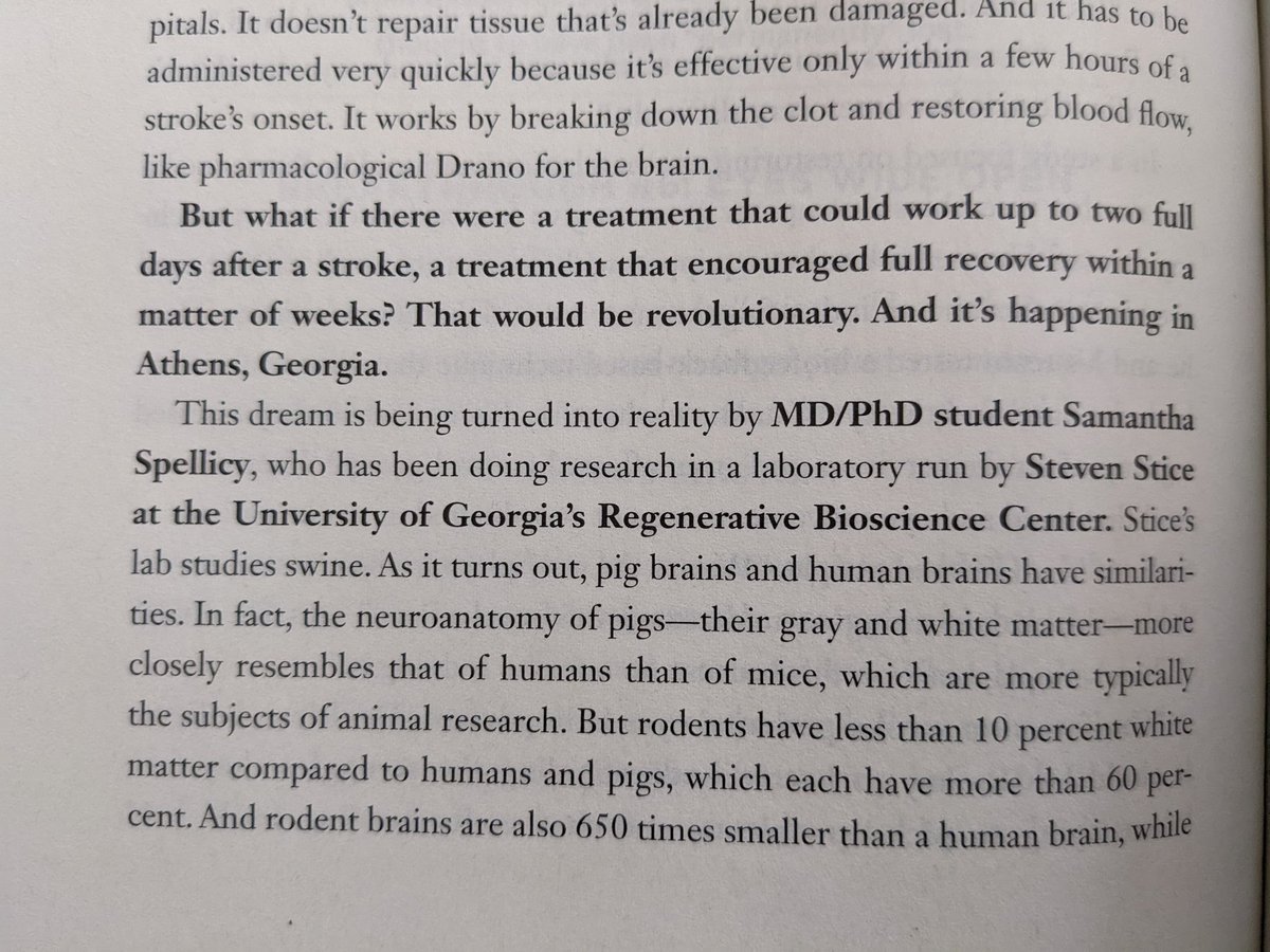Sam Spellicy, MD, PhD (@samspellicy) on Twitter photo When you see some of your PhD work mentioned in a New York Times Bestseller 🤯
Extremely grateful for my collaborators, my colleagues, and the opportunities I have been given through the Stice lab, the West lab, and <a href="/UGAResearch/">UGA Research</a>. When you see some of your PhD work mentioned in a New York Times Bestseller 🤯
Extremely grateful for my collaborators, my colleagues, and the opportunities I have been given through the Stice lab, the West lab, and <a href="/UGAResearch/">UGA Research</a>.