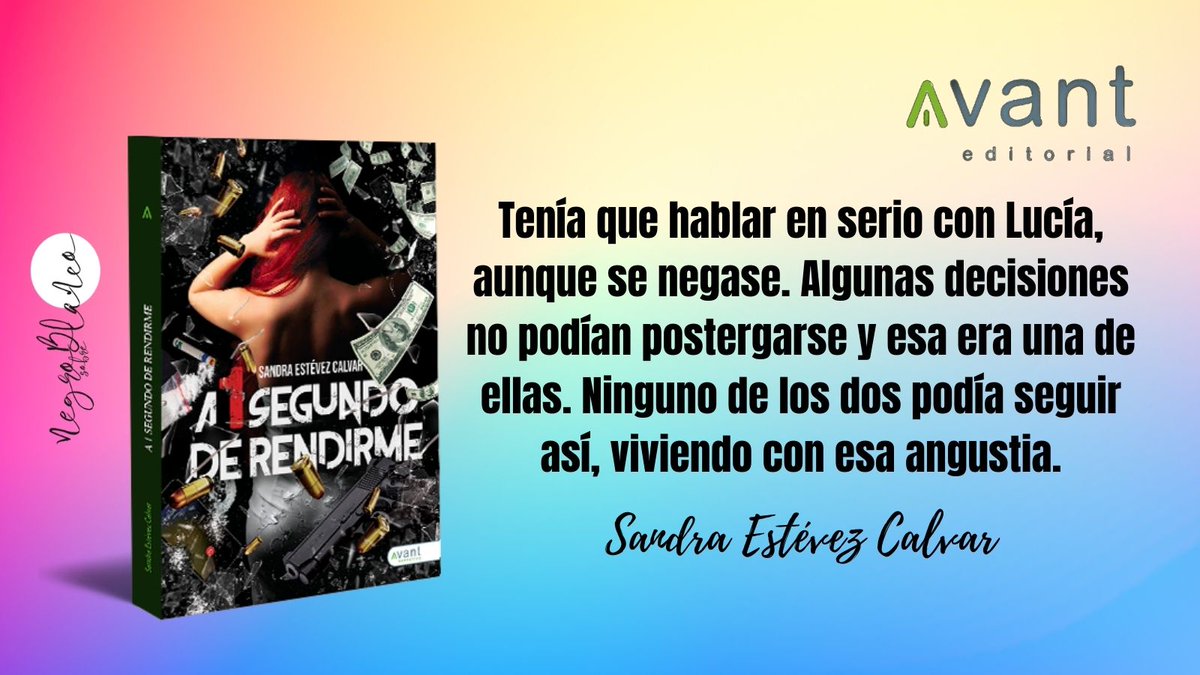 SandraEstevezC's tweet photo. Si eres un #lectorcompulsivo, un #lectoradicto o una #lectoracompulsiva anímate a leer A 1 SEGUNDO DE RENDIRME y disfruta de una hist que te hará vibrar y pasar unas horas entretenida/o
#cosasdelector #lecturamania #leoycomparto
📖https://t.co/uN7psYuMcN
📖https://t.co/0OA1E48yjH https://t.co/QwPGrthAmt