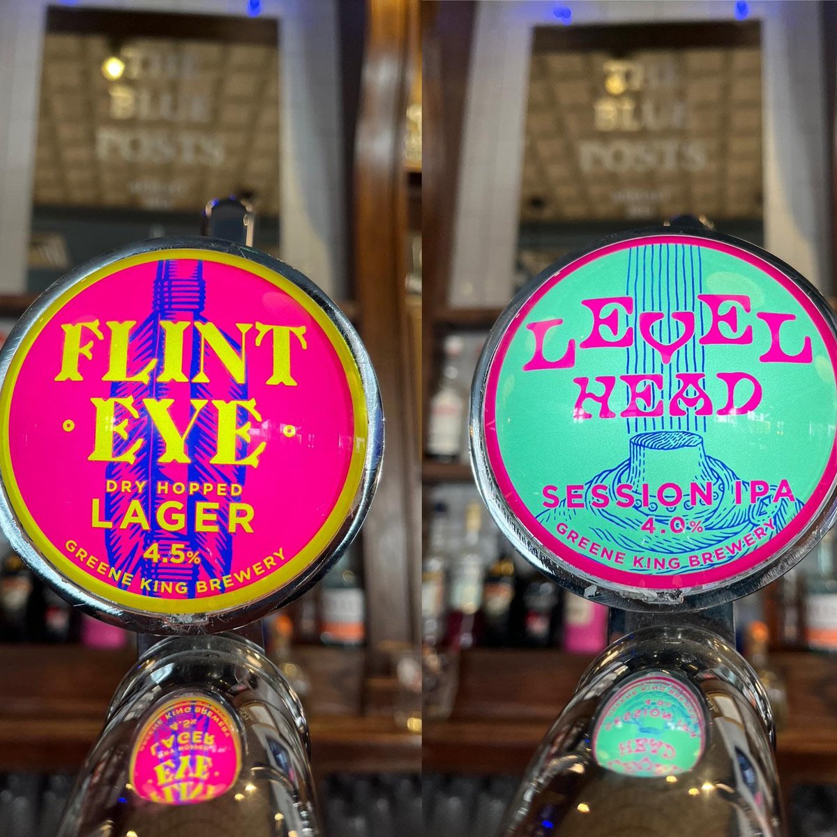 TheBluePostsSt1's tweet photo. These two new beauties have been air dropped to us straight from ouw brewery in Bury St. Edmunds 🤩
Don't waste the chance to grab a delicious pint wether you prefer a refreshing Lager or a more exotic experience with our Session IPA! 👌🏻

#LevelHead #FlintEye #GreeneKing #UK https://t.co/0sObebdeIk